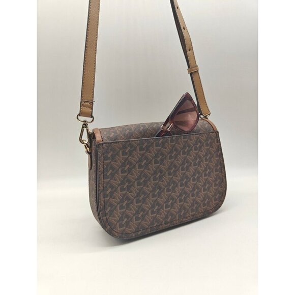 MICHAEL KORS Parker logo monogram faux-leather small crossbody - Brown(Modified) - Picture 9 of 12